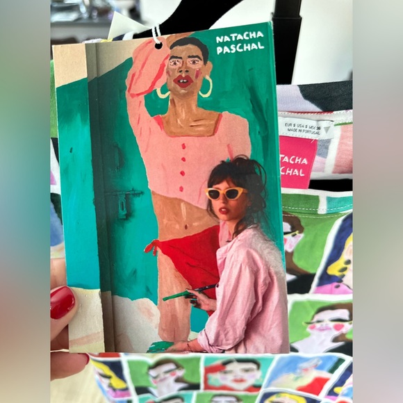 Zara & Natacha Paschal collab t shirt size M and small Two shirts. - Picture 6 of 7